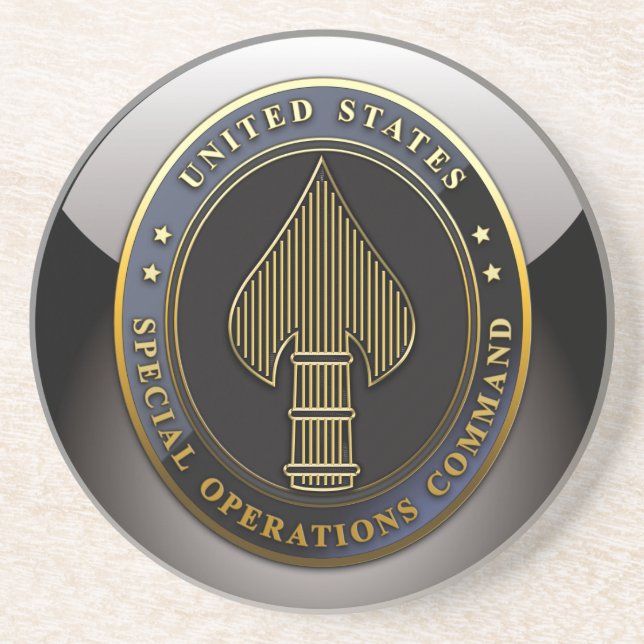 Dessous De Verre En Grès Emblème USSOCOM (Devant)