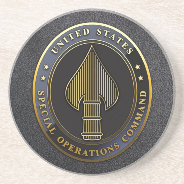 Dessous De Verre En Grès Emblème USSOCOM (Devant)