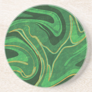 Dessous De Verre En Grès Emerald City Marble