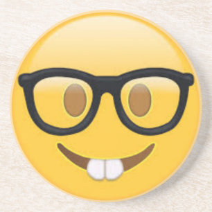 Dessous De Verre En Grès Emoji Geeky font face