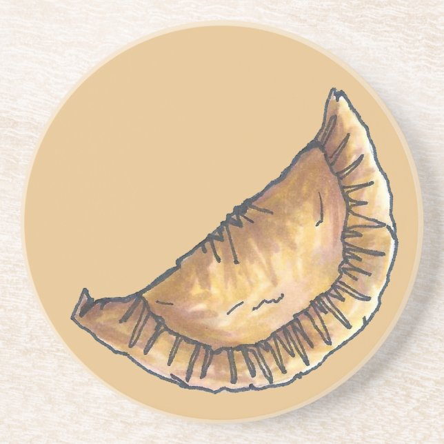 Dessous De Verre En Grès Empanadas de boeuf espagnol Amérique latine Pâtiss (Devant)