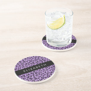 Dessous De Verre En Grès Empreinte de léopard, Spots, Leopard Violet, Votre