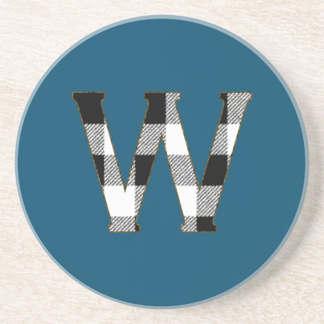 Dessous De Verre En Grès en vichy vérifier W (Devant)