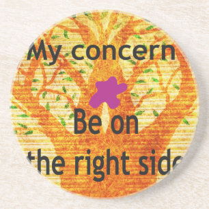 Dessous De Verre En Grès Enraciné dans la droiture Baobab perspective Vinta