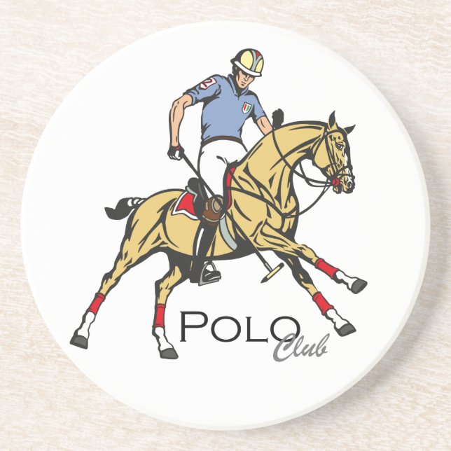 Dessous De Verre En Grès equestripolsport club (Devant)
