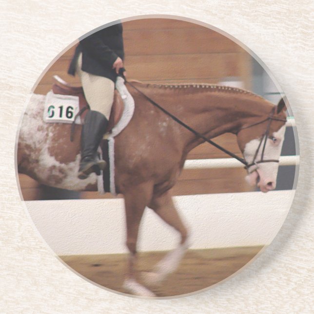 Dessous De Verre En Grès équitation anglaise (Devant)