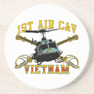 Dessous De Verre En Grès ęr Air Cav - Vietnam