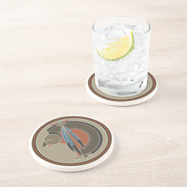 Dessous De Verre En Grès Esprit D'Ours (Côté)