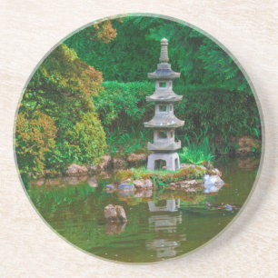 Dessous De Verre En Grès États-Unis, Californie. Vue D'Un Étang