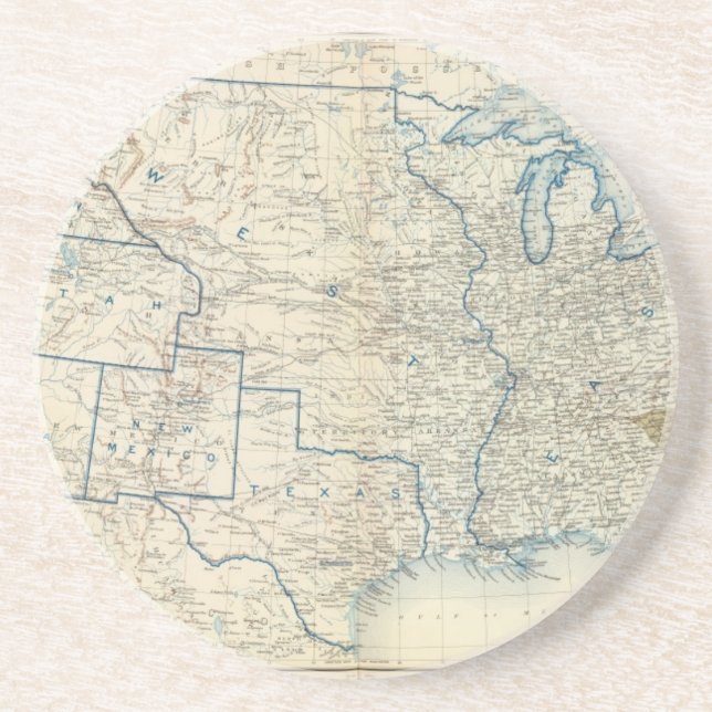 Dessous De Verre En Grès États-Unis, décembre 1860 (Devant)