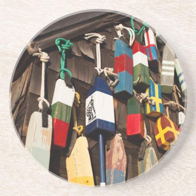 Dessous De Verre En Grès États-Unis, Massachusetts, Gloucester, bouées de h (Devant)