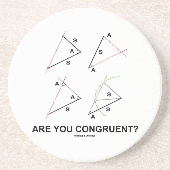 Dessous De Verre En Grès Êtes-vous conformes ? (Angles conformes) (Devant)