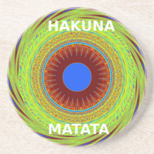 Dessous De Verre En Grès Ethnic Avoir une belle journée et une meilleure nu