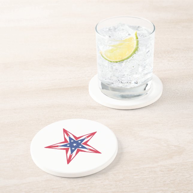 Dessous De Verre En Grès Étoile de la liberté (Côté)
