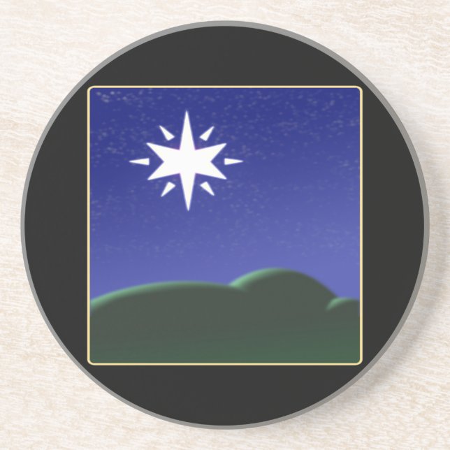 Dessous De Verre En Grès Étoile du nord (Devant)