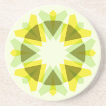 Étoile verte jaune vif Dopamine Décor Art Kitsch