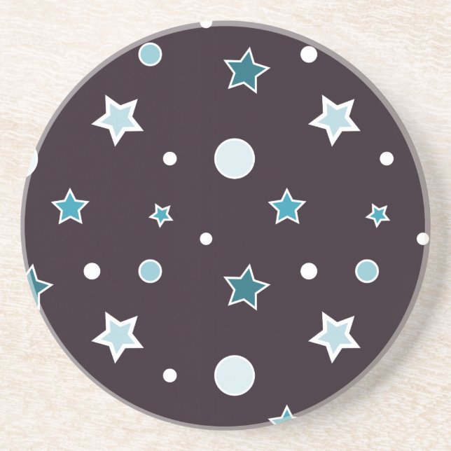 Dessous De Verre En Grès Étoiles (Devant)
