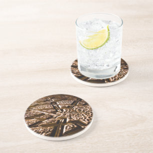 Dessous De Verre En Grès Étoiles d'argile terrestre