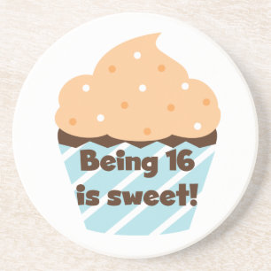 Dessous De Verre En Grès Etre 16 est Sweet Anniversaire T-shirts et cadeaux