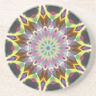 Dessous De Verre En Grès Explosion de couleur