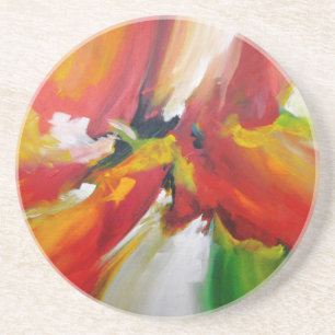Dessous De Verre En Grès Expressionism