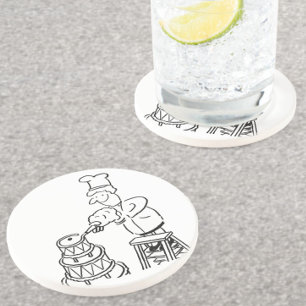 Dessous De Verre En Grès Fabricant de gâteaux décorant Géant Gâteau