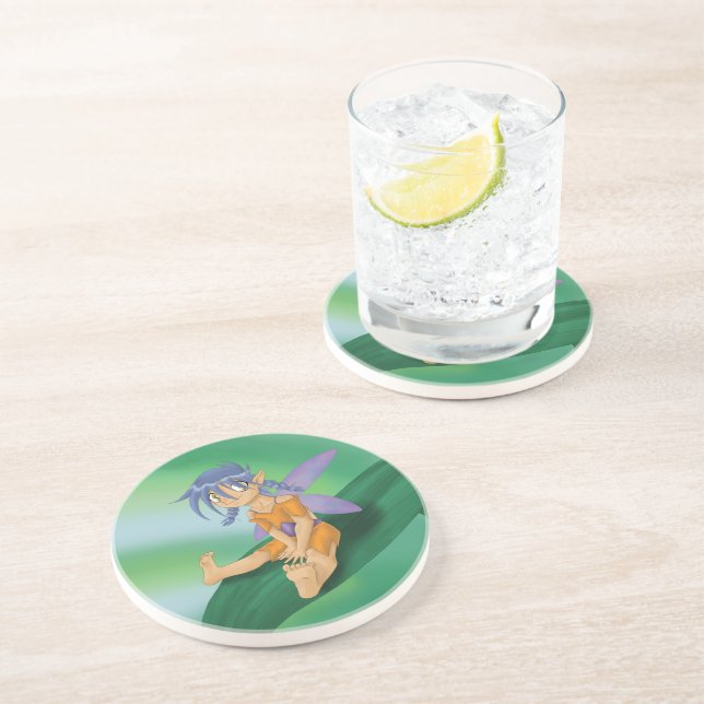 Dessous De Verre En Grès Fairy Fun (Côté)
