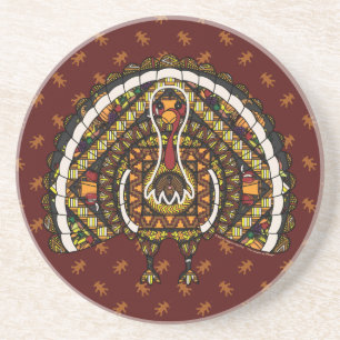 Dessous De Verre En Grès Fall Turkey Coaster