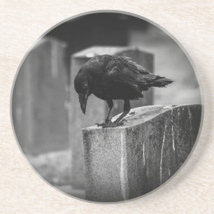 Dessous De Verre En Grès Falln Cemetery Crow