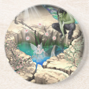 Dessous De Verre En Grès Féerie en Elven Pond
