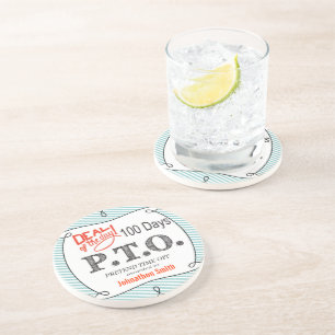 Dessous De Verre En Grès Félicitations drôles Promu en congé fictif