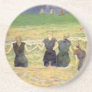 Dessous De Verre En Grès Femmes se baignant à Dieppe de Paul Gauguin