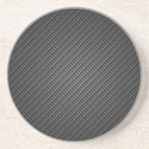 Dessous De Verre En Grès Feuille De Texture De Fibre De Carbone