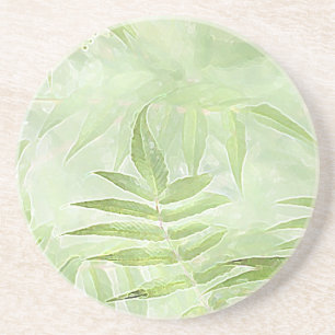 Dessous De Verre En Grès Feuilles Spirea - Art numérique