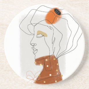 Dessous De Verre En Grès Feuilles tropicaux, Design Motif sans couture.