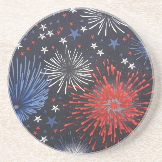 Dessous De Verre En Grès Feux (Devant)
