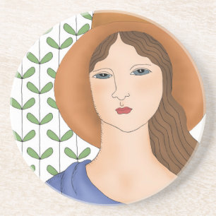 Dessous De Verre En Grès Fier d'être biologique