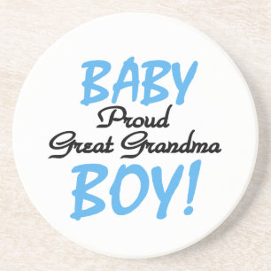 Dessous De Verre En Grès Fière Grand Grand Grand Mamie Bébé Cadeaux Garçon