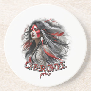 Dessous De Verre En Grès Fierté de Cherokee