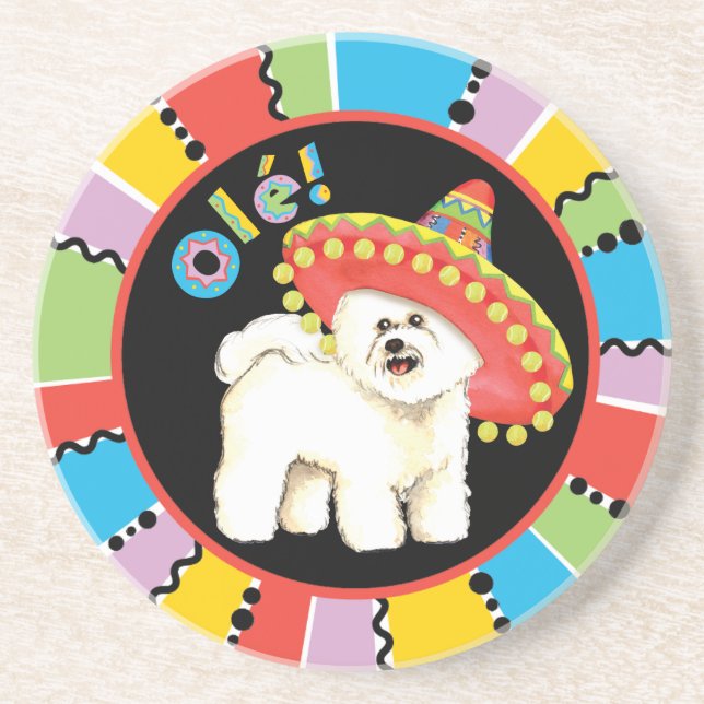 Dessous De Verre En Grès Fiesta Bichon (Devant)