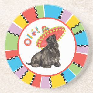 Dessous De Verre En Grès Fiesta Scottish Terrier