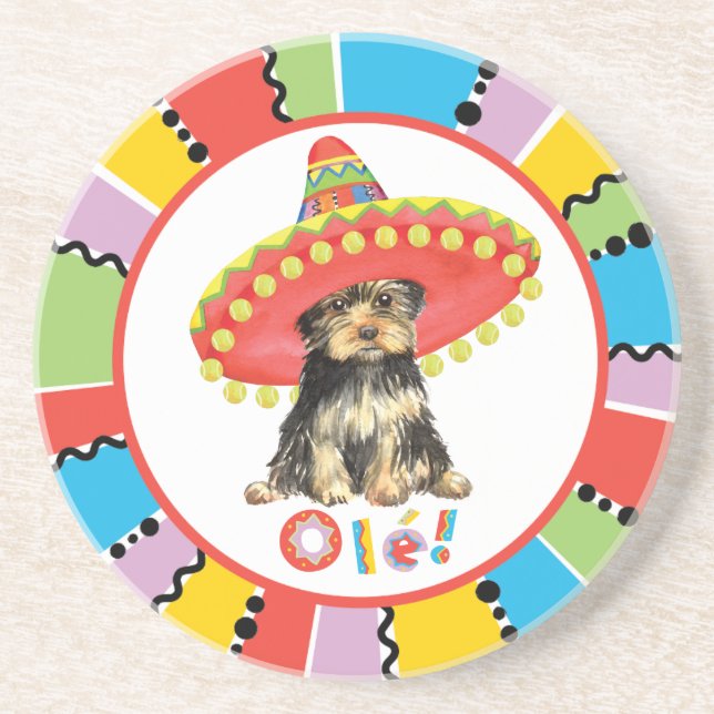 Dessous De Verre En Grès Fiesta Yorkie (Devant)