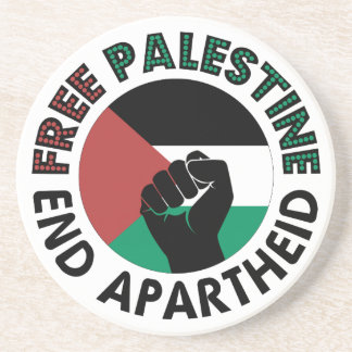 Dessous De Verre En Grès Flag de la Palestine