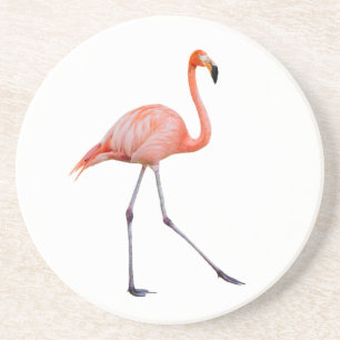 Dessous De Verre En Grès Flamant rose rose