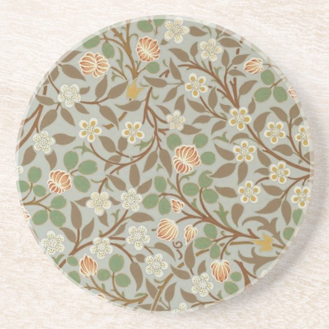 Dessous De Verre En Grès Fleur botanique de trèfle William Morris (Devant)