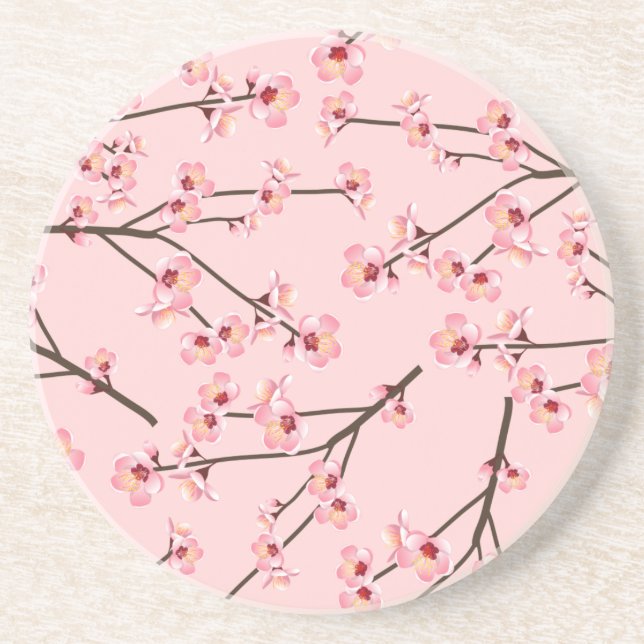 Dessous De Verre En Grès Fleur de cerisier (Devant)