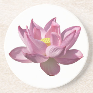 Dessous De Verre En Grès Fleur de lotus rose IV