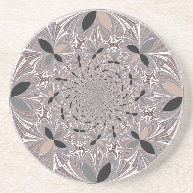 Dessous De Verre En Grès Fleur Inspiration (Devant)