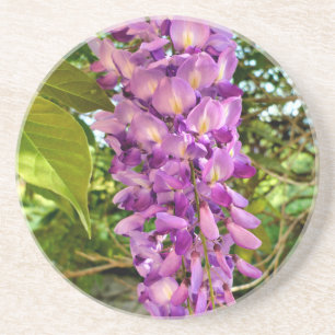 Dessous De Verre En Grès Fleur Wisteria