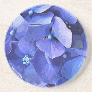 DESSOUS DE VERRE EN GRÈS FLEURS DE JARDIN